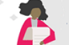 illustration femme lecture documen